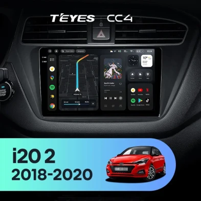 Штатная магнитола Teyes CC4 8/128 Hyundai i20 2 GB (2018-2020)