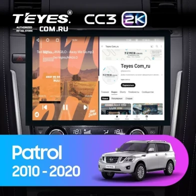 Штатная магнитола Teyes CC3 2K 4/32 Nissan Patrol Y62 (2010-2020) F2 (13")