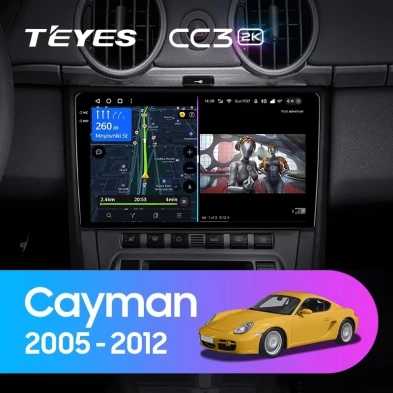 Штатная магнитола Teyes CC3 2K 6/128 Porsche Cayman 987 (2005-2012)