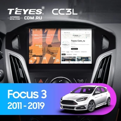 Штатная магнитола Teyes CC3L 4/64 Ford Focus 3 (2011-2019)