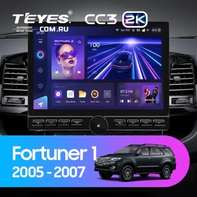 Штатная магнитола Teyes CC3 2K 6/128 Toyota Fortuner (2005-2007) F2 (13" с кнопками)
