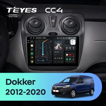 Штатная магнитола Teyes CC4 6/64 Renault Dokker (2012-2020)