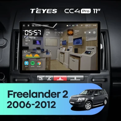 Штатная магнитола Teyes CC4 Pro 12/256 Land Rover Freelander 2 (2006-2012) (11")