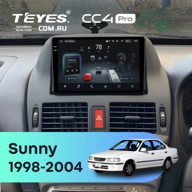 Штатная магнитола Teyes CC4 Pro 8/128 Nissan Sunny B15 (1998-2004)