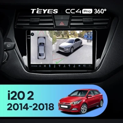 Штатная магнитола Teyes CC4 Pro 360 8/128 Hyundai i20 2 GB (2014-2018)