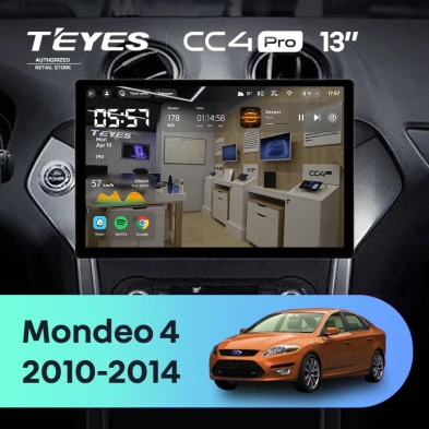 Штатная магнитола Teyes CC4 Pro 8/128 Ford Mondeo 4 (2011-2014) (13")