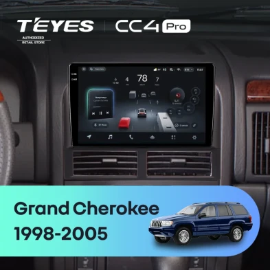 Штатная магнитола Teyes CC4 Pro 8/128 Jeep Grand Cherokee 2 WJ (1998-2005)