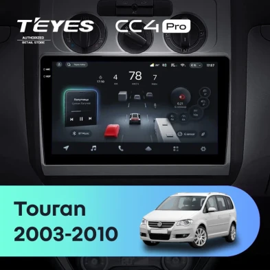 Штатная магнитола Teyes CC4 Pro 12/256 Volkswagen Touran 1 (2003-2010) F2