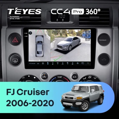 Штатная магнитола Teyes CC4 Pro 360 12/256 Toyota FJ Cruiser J15 (2006-2020)