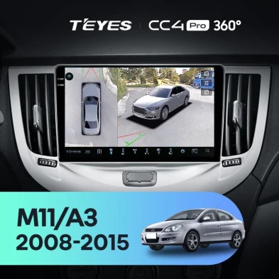 Штатная магнитола Teyes CC4 Pro 360 12/256 Chery M11 A3 (2008-2015)