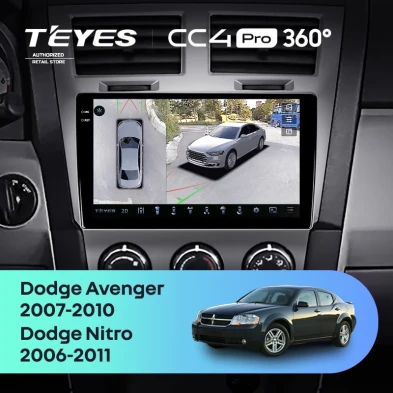 Штатная магнитола Teyes CC4 Pro 360 12/256 Dodge Avenger JS (2007-2010)