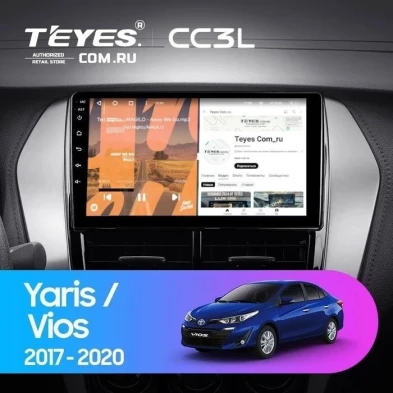 Штатная магнитола Teyes CC3L 4/64 Toyota Yaris (2017-2020) F2