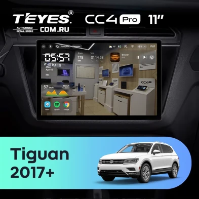 Штатная магнитола Teyes CC4 Pro 12/256 Volkswagen Tiguan 2017+ (11")