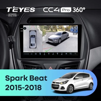 Штатная магнитола Teyes CC4 Pro 360 12/256 Chevrolet Spark Beat (2015-2018) F2