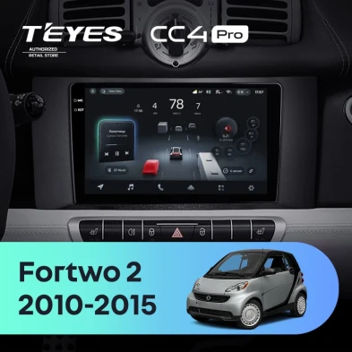 Штатная магнитола Teyes CC4 Pro 8/128 Mercedes-Benz Smart Fortwo 2 (2010-2015) F1