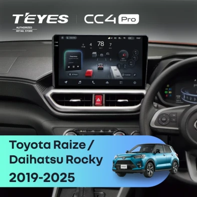 Штатная магнитола Teyes CC4 Pro 12/256 Daihatsu Rocky (2019-2026) F2 Правый руль