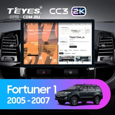 Штатная магнитола Teyes CC3 2K 4/64 Toyota Fortuner (2005-2007) F2 (11")