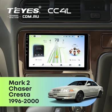 Штатная магнитола Teyes CC4L 6/64 Toyota Cresta (1996-2000)