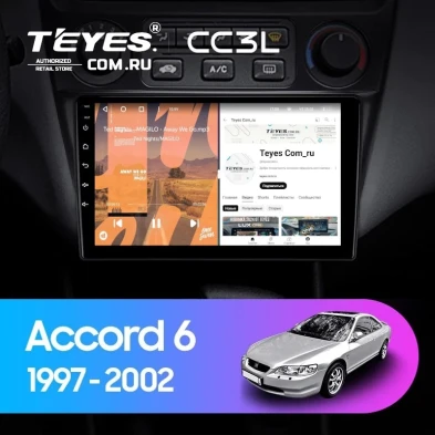 Штатная магнитола Teyes CC3L 4/64 Honda Accord 6 (1997-2002)