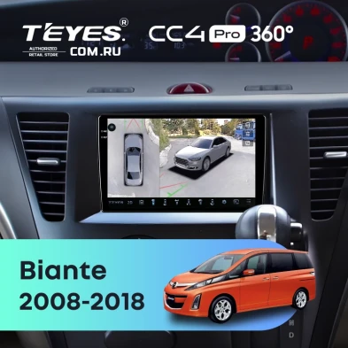 Штатная магнитола Teyes CC4 Pro 360 8/128 Mazda Biante (2008-2018)