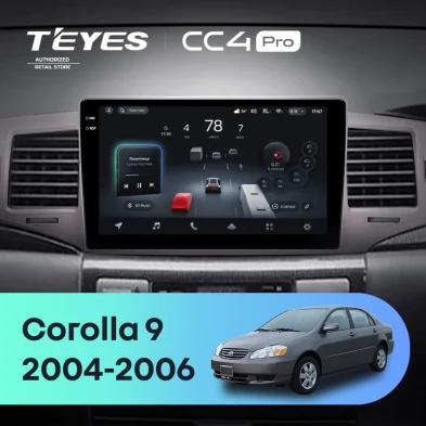Штатная магнитола Teyes CC4 Pro 12/256 Toyota Corolla 9 E120 (2004-2006)