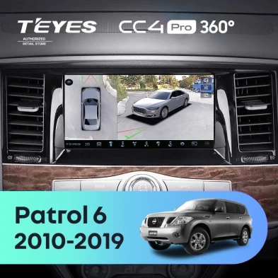 Штатная магнитола Teyes CC4 Pro 360 8/128 Nissan Patrol 6 Y62 (2010-2019)