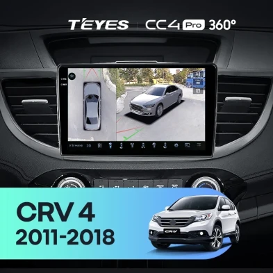 Штатная магнитола Teyes CC4 Pro 360 8/128 Honda CR-V 4 RM RE (2011-2018) 9" Тип-A