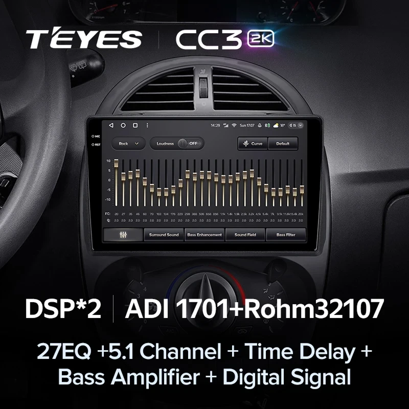 Штатная магнитола Teyes CC3 2K 4/32 Chery IndiS S18 (2009-2016)