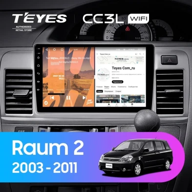 Штатная магнитола Teyes CC3L WiFi 2/32 Toyota Raum 2 (2003-2011)