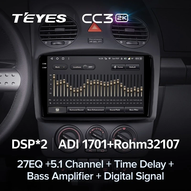 Штатная магнитола Teyes CC3 2K 6/128 Volkswagen Beetle A4 (2002-2011)