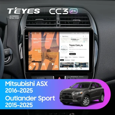 Штатная магнитола Teyes CC3 2K 4/32 Mitsubishi ASX (2016-2026) F2