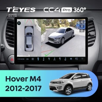 Штатная магнитола Teyes CC4 Pro 360 8/128 Great Wall Hover M4 (2012-2017) (13")