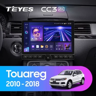 Штатная магнитола Teyes CC3 2K 6/128 Volkswagen Touareg FL NF (2010-2018) Тип-B (13" с кнопками)
