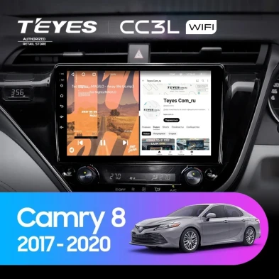 Штатная магнитола Teyes CC3L WiFi 2/32 Toyota Camry 8 XV 70 (2017-2020) Правый руль