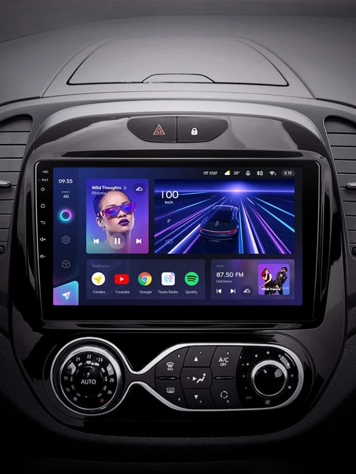 Штатная магнитола Teyes CC3 4/64 Renault Kaptur (2016-2019) F2
