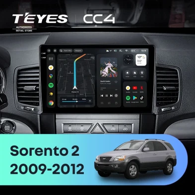 Штатная магнитола Teyes CC4 8/128 Kia Sorento 2 XM (2009-2012) Тип-B