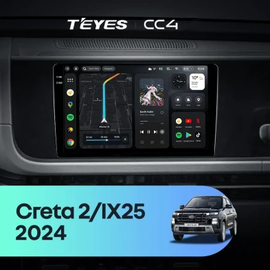 Штатная магнитола Teyes CC4 6/64 Hyundai Creta 2 IX25 (2024-2026)
