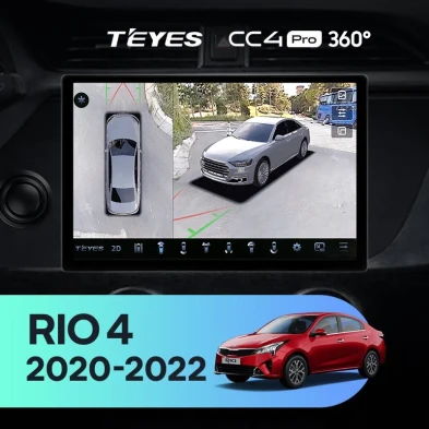 Штатная магнитола Teyes CC4 Pro 360 12/256 Kia Rio 4 IV FB (2020-2022) (11")