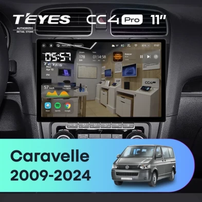 Штатная магнитола Teyes CC4 Pro 12/256 Volkswagen Caravelle (2009-2024) (11")