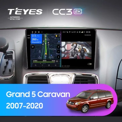 Штатная магнитола Teyes CC3 2K 6/128 Dodge Grand 5 Caravan (2007-2020)
